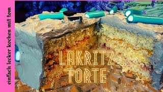 LAKRITZE Torte  Wunsch Rezept  Stephanie DIY [upl. by Assela]