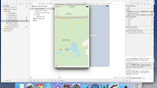 iOS programming MapKit Tutorial with Objective c and xcode 6 [upl. by Aekahs]