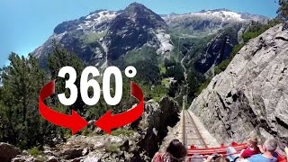 360° ride  Gelmerbahn  Europes steepest funicular [upl. by Hakan]