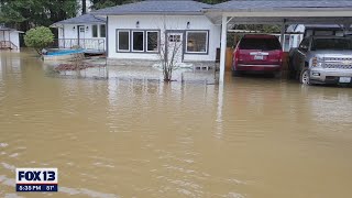 Chehalis River flooding wrecks familys dream home  FOX 13 Seattle [upl. by Enairda]