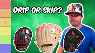 Rating Baseball Gloves by Drip  Gear Tier List [upl. by Mullins]