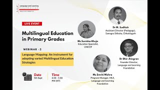 Multilingual education in Primary grades  Webinar 2 [upl. by Tnomyar]