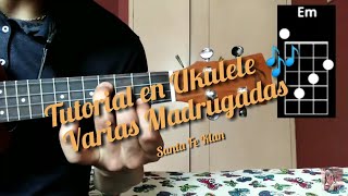 Varias Madrugadas Santa Fe Klan tutorial como tocar la canción en Ukulele 🎶 [upl. by Eigla]