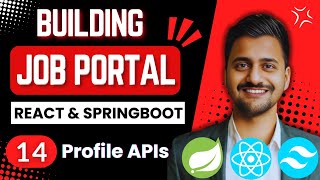 Job Portal Website Using React and Springboot  Part 14  Profile APIs [upl. by Mobley]