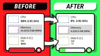 🛠️ How To Fix High RAM  Memory  CPU  DISK Usage on Windows 10 [upl. by Leontine]