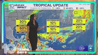 Tracking the Tropics Forecasters watching 3 different possible systems [upl. by Cocke]