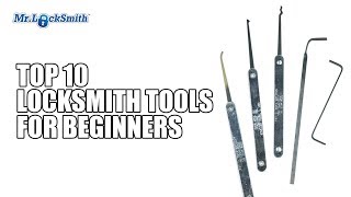 Top 10 Locksmith Tools for Beginners  Mr Locksmith [upl. by Arahs]