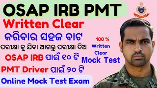 OSAP IRB 2024 Written Exam Prep Get Ready with Latest Mock Test Series [upl. by Ecnerol]