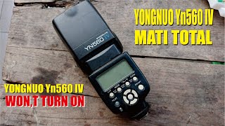 YONGNUO YN560 IV Mati total How to fix Yongnuo yn560 IV Not Turning On [upl. by Pavel]