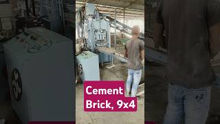 Grey AAC Fly Ash Cement Brick 9x4 inch LxW MACHINE  fact  facts  shorts [upl. by Ecirtnahs]