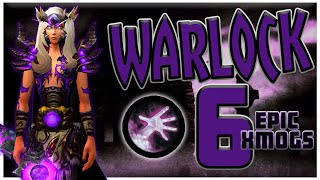 World of Warcraft Shadowlands  6 Unique Warlock Transmog Sets [upl. by Lodi]