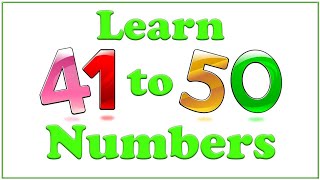 Learning Number 41 to 50 for Kids  Number Song for Kids  41 to 50 Counting KidsSky [upl. by Lindsey]