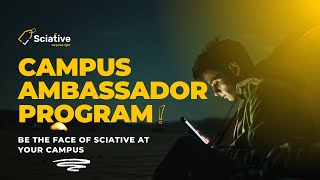 Join Sciative Campus Ambassador Program Today [upl. by Ahders]