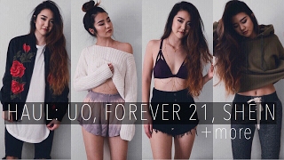 HUGE HAUL UO Forever 21 SHEIN VS  March 2017 [upl. by Hayward]