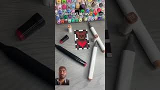 art drawing posca markers draw pixelart pixelartideas marvel pixel fullgameplayfreefirepoc [upl. by Hoon]