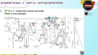 Academy Stars 4  Unit 10  Lets be detectives  Review 5 [upl. by Adnilrem518]