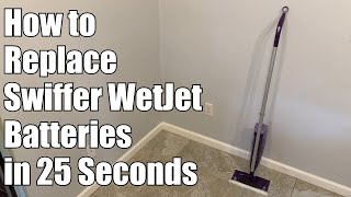 How To Replace Batteries In A Swiffer WetJet [upl. by Pilloff]