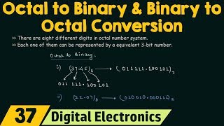 Octal to Binary amp Binary to Octal Conversion [upl. by Anad312]