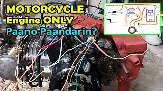 Wave 100cc Engine ONLY  Wiring Connection Diagram NO Battery amp Harness  Paano Paandarin Honda 100 [upl. by Antoinetta631]