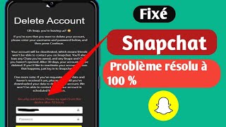 Restrictions de sécurité Veuillez réessayer depuis cet appareil après 72 heures Problème Snapchat [upl. by Hadik820]