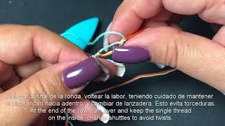 Frivolite Tatting Lesson 182  Dora Young Punto Solomon Stitch [upl. by Hernandez]