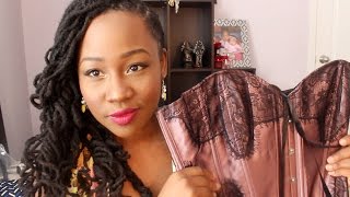 Try On Haul Corsets Makeup amp Clothing [upl. by Lobiv]