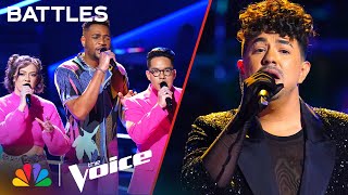 Marcos Covos Wins His Battle on Team Kelly  The Voice Battles  NBC [upl. by Nairbal]