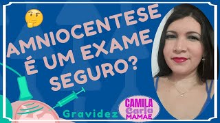 A amniocentese é um exame seguro camilacarlamamae [upl. by Atinrahs]