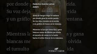 Federico García Lorca Adam Poema [upl. by Edaj]