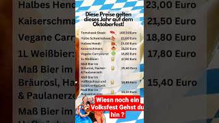 ist die Wiesn noch ein Volksfest  wiesn2024 oktoberfest preise [upl. by Ram]