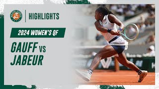 Gauff vs Jabeur Quarterfinal Highlights  RolandGarros 2024 [upl. by Lashondra]