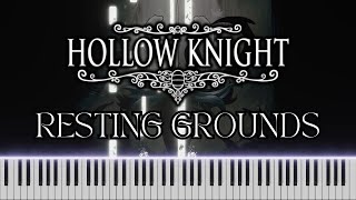 Resting Grounds  Hollow Knight Piano Cover FREE MIDI [upl. by Travus]