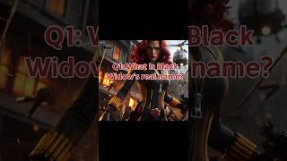 Marvels Black Widow 60 seconds Quiz  Spy to Superhero blackwidow marvel quiz trivia avengers [upl. by Akiam788]