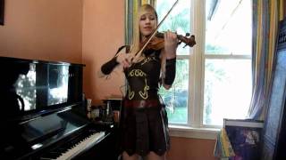 Lara plays the Xena Warrior Princess theme IN COSTUME violin cover [upl. by Marola437]