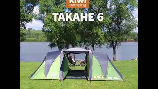 Kiwi Camping Takahe 6 Dome Tent Drone Footage [upl. by Yonita]