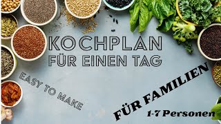 Familiengenuss Täglicher Essensplan für Großfamilie hier für den 16112024 [upl. by Lanae]