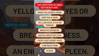 The symptoms of G6PD deficiency are [upl. by Goodspeed]