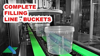 Buckets  Filling And Capping Monoblock I ALBERTINA Machinery [upl. by Nitz]