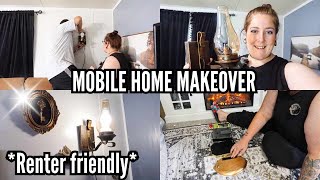 MOBILE HOME MAKEOVER  LIVING ROOM ART GALLERY  RENTER FRIENDLY  KIMI COPE [upl. by Thain524]