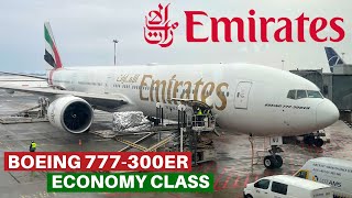 EMIRATES BOEING 777300ER Economy  Dubai  Warsaw  Flight Review [upl. by O'Meara]