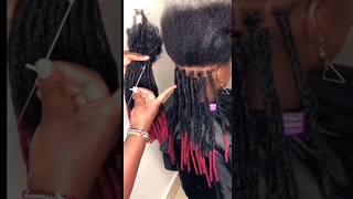 DREADLOCKS EXTENSIONS NO RETOUCH hairstyles dreads [upl. by Galateah]