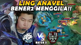 GAME PENENTUAN EVOS NGELUARIN LING GILA INI MATCH SUPER TEGANGG  AE VS EVOS MATCH 3 [upl. by Carlota648]