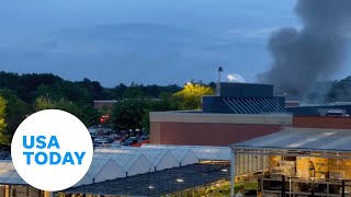 Walmart fire erupts in Georgia store  USA TODAY [upl. by Aimas]