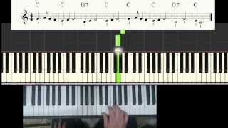 El puente de londres  Tutorial Piano [upl. by Arrahs]