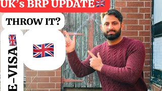 What to do with Uk BRP after getting the E visa🇬🇧how to apply e visa 🇬🇧 study in uk Students in uk [upl. by Arnelle]