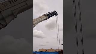 Terex Crane se pipe tube load kar rahe hai officialajam pipe job crane terex viral youtube [upl. by Galven781]