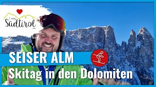 Skigebiet Seiser Alm ❤️ Skivergnügen in den Dolomiten ➡️ Dolomiti Superski [upl. by Bennink]