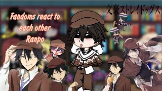 Fandoms react to each other  26  Bungou Stray Dogs  Ranpo [upl. by Adnak]