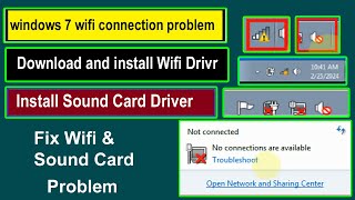 how to fix windows 7 wifi problem how to download and install driver in any windows [upl. by Catlaina337]