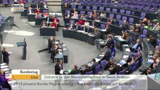 Bundestag Menschenrechte in SaudiArabien am 29012015 [upl. by Massie25]